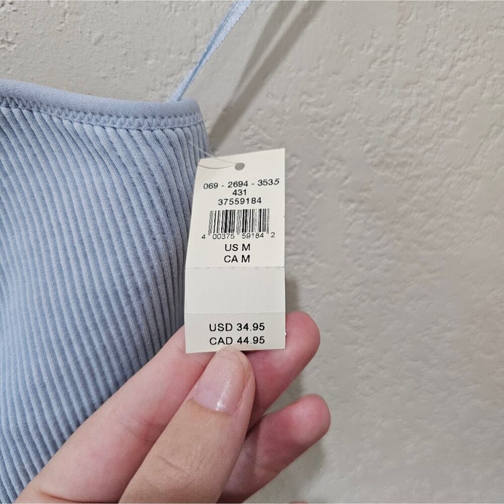 NWT Aerie Ribbed One Shoulder Top - Picture 4 of 8